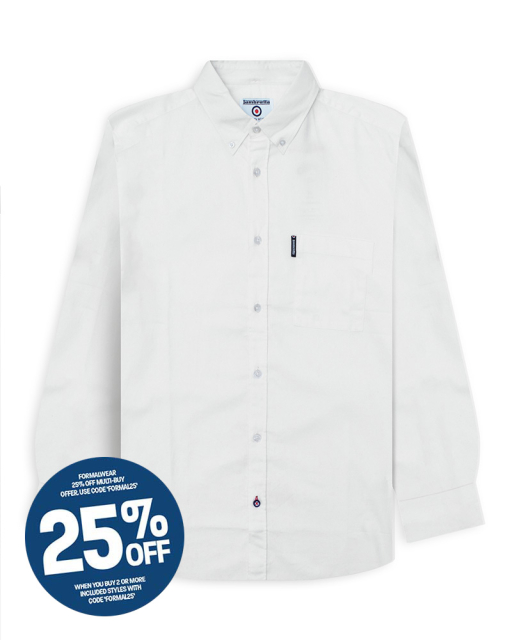 L/S Poplin Shirt White