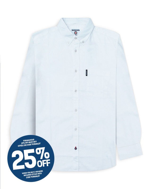 L/S Oxford Shirt White