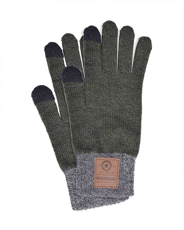 Turn Up Glove Khaki/Charcoal