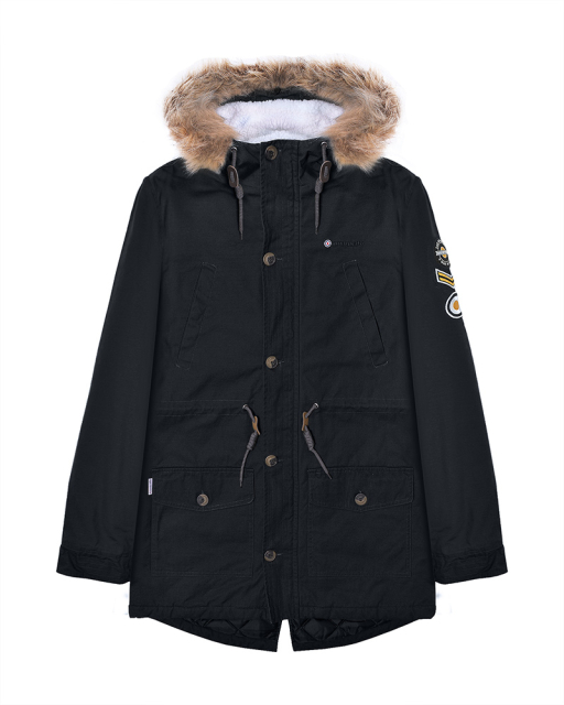Sherpa Lined Parka Blue Graphite