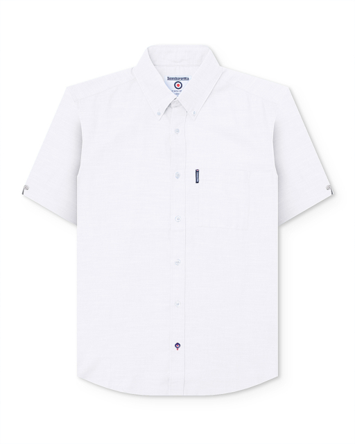 S/S Plain Dobby Shirt White