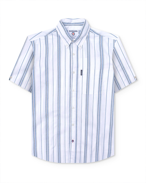 S/S Striped Shirt White